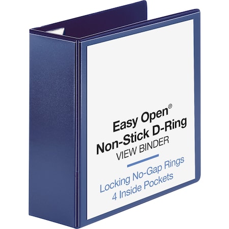 Business Source Easy Open Nonstick D-Ring View Binder 26977